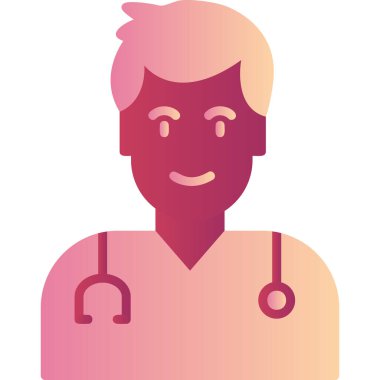 doctor, web icon simple illustration