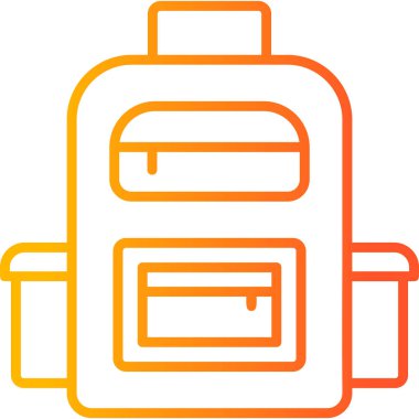 Üniversite çantası modern simge, vektör illüstrasyonu