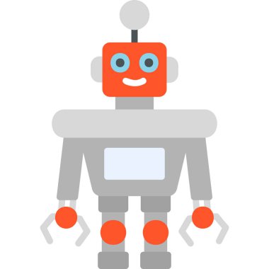 Robot simgesi. Vektör çizim 