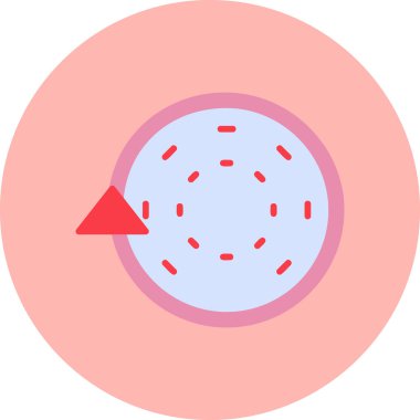 Plasmid modern simgesi, vektör illüstrasyonu