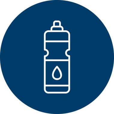 Su şişesi, içecek grafik illüstrasyon  