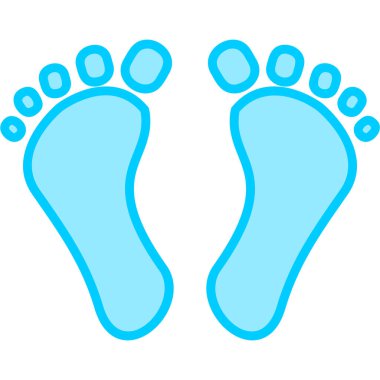 Digital Footprint. web icon simple design
