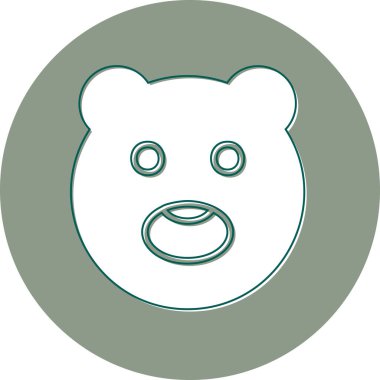 Ayı. Web simgesi basit tasarım 