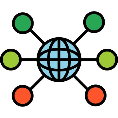 Ağ modern simgesi, vektör illüstrasyonu 