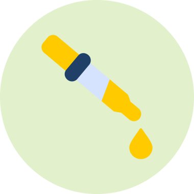 Pipette. Web simgesi vektör illüstrasyonu 