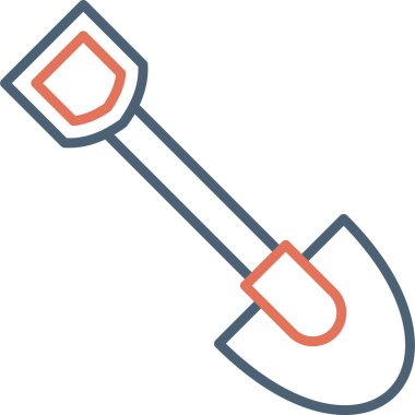 Kürek. Web simgesi basit vektör illüstrasyonu