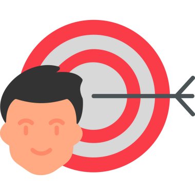 Hedef, Kullanıcı logosu, web sayfası için basit simge 