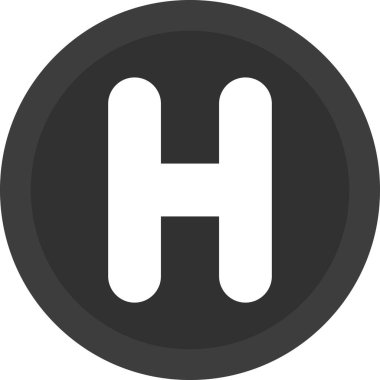 Heliport modern simge vektör illüstrasyonu