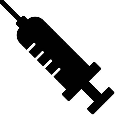 Şırınga. Web simgesi basit illüstrasyon