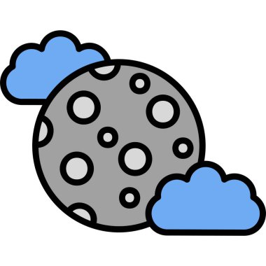 Ayın soyut web renk çizimi  