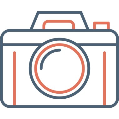 Kamera. Web simgesi basit illüstrasyon