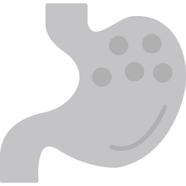 Mide simgesinin basit web illüstrasyonu