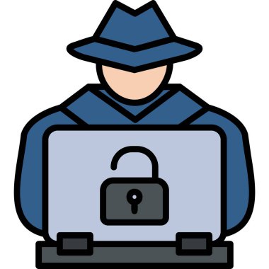 Siber Saldırı web simgesi ögesi arkaplanı