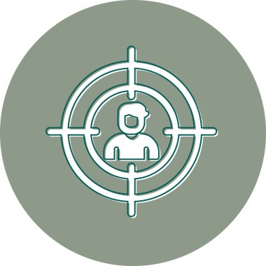 hedef simge vektör illüstrasyonu