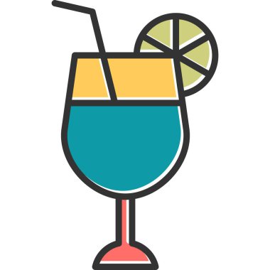 meyve suyu simgesi, vektör illüstrasyonu 