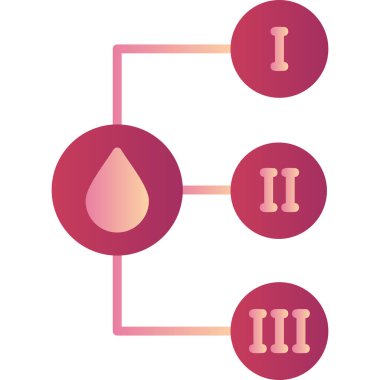 Kan Tipi Web simgesi basit illüstrasyon