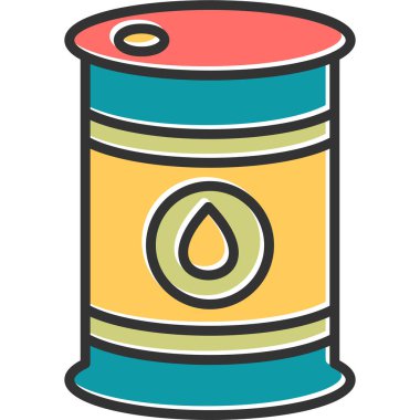 Petrol varil simge vektör çizim