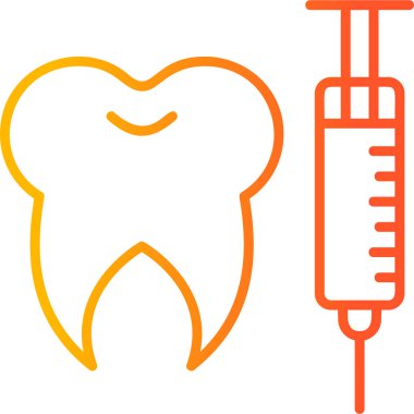 diş simgesi vektör illüstrasyonu