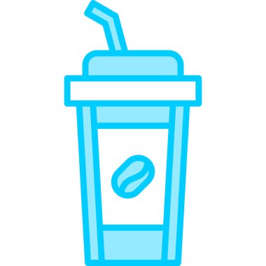 Kahve fincanı simgesi, modern tasarım illüstrasyonu