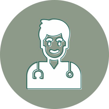 doctor, web icon simple illustration