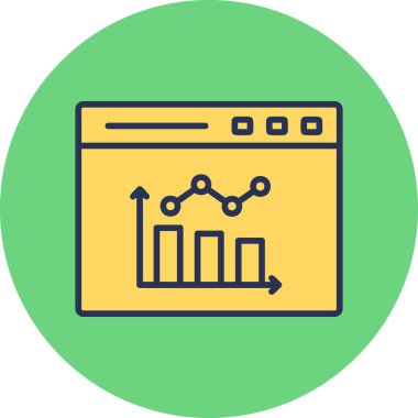 Bar Chart. web icon simple design