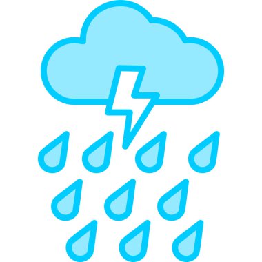 Rain modern vector icon illustration