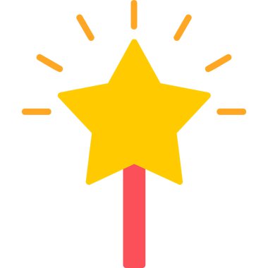 yıldız web simgesi basit illüstrasyon