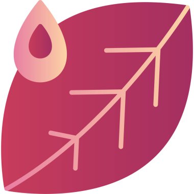 Yaprak. Web simgesi basit illüstrasyon 