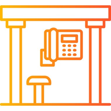 telefon simgesi vektör illüstrasyonu