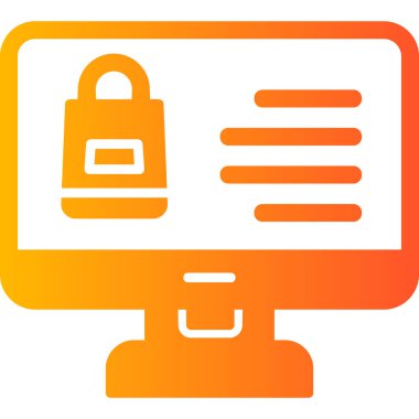 Modern ekran simgesi, vektör illüstrasyonunu izle 