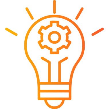 Bir fikrim var. Web simgesi basit illüstrasyon