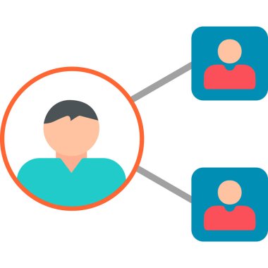 kullanıcı. Web simgesi basit illüstrasyon