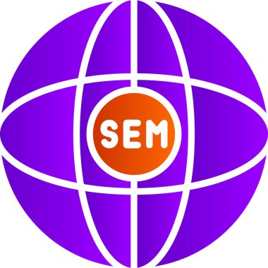 Sem dünya simgesinin vektör illüstrasyonu