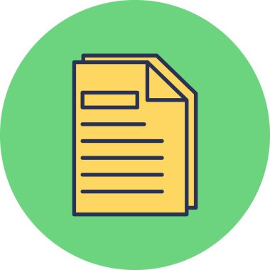 Sayfa web simgesi, vektör illüstrasyonu