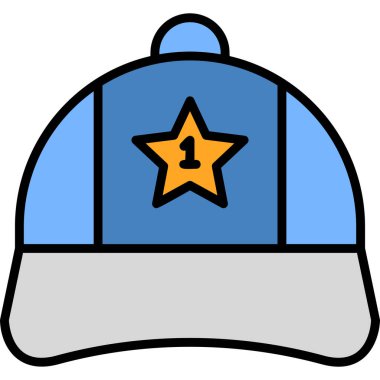 Cap web simgesi basit illüstrasyon