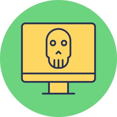 Ölü Ekran Vektör simgesi işareti