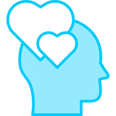 Aşk ikonu, modern tasarım illüstrasyonunda