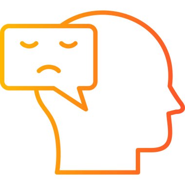 face vector icon. style is flat symbol, yellow color, rounded angles, white background.