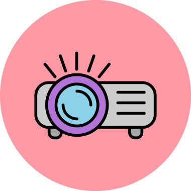 Projector web icon vector illustration