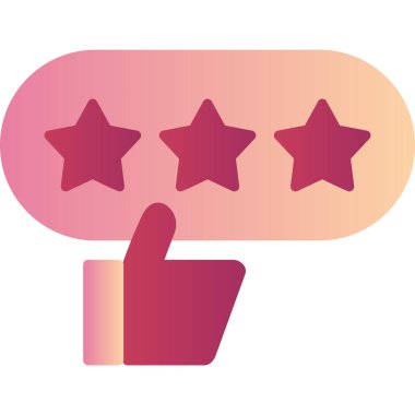 Good Review web icon vector illustration