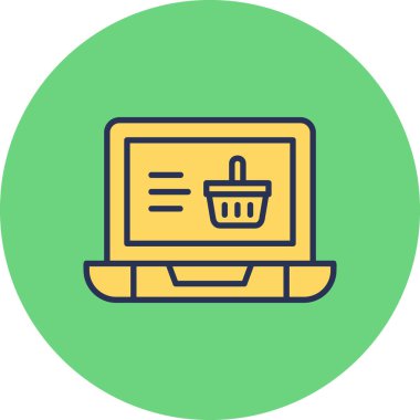 Online Shopping web icon, vector illustration