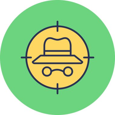 hedef simge vektör illüstrasyonu