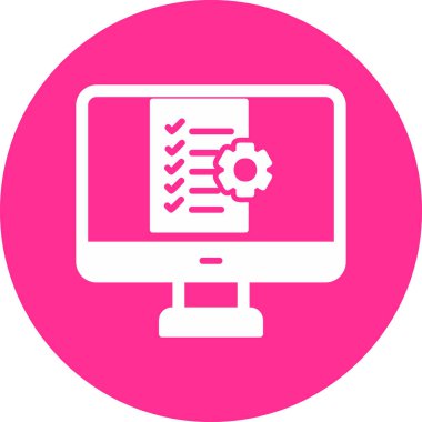 vector illustration of project management modern icon in design