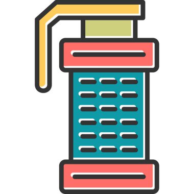  Sis bombası. Web simgesi vektör illüstrasyonu