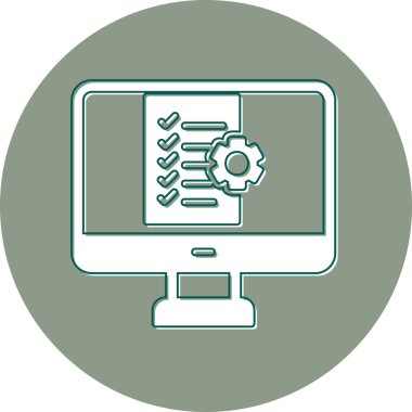 vector illustration of project management modern icon in design