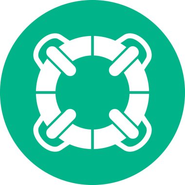 Yaşam halkası simgesi, modern tasarım çizimi