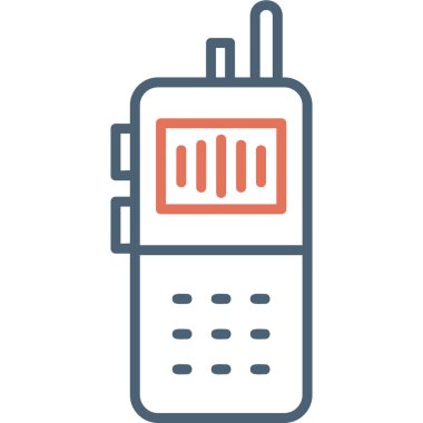 walkie talkie flat icon, simple illustration