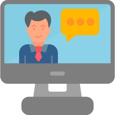 İnternet sohbeti. Web simgesi