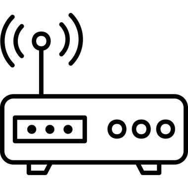 Modem. Web simgesi basit tasarım