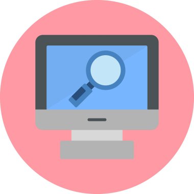 Ara. Web simgesi basit illüstrasyon 